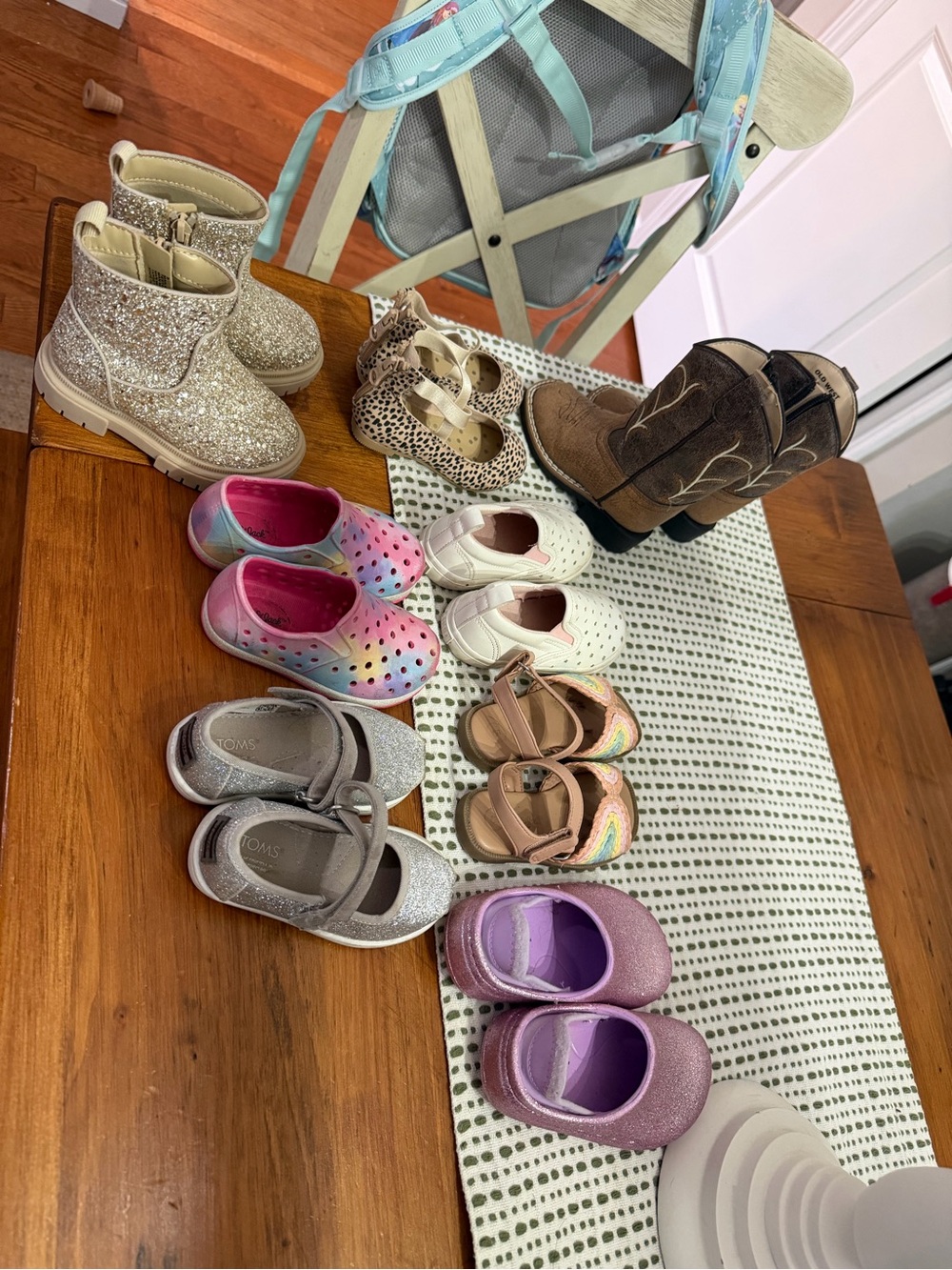 TOMS Glitter Mary Jane Flat Kids' Boots & Shoes Assortment toddler size 5